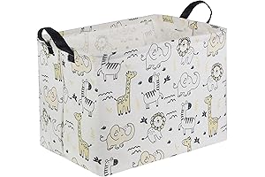 HIYAGON Baby Animal Storage Basket Organizer Cute Decorative Bin for Toys and Nursery