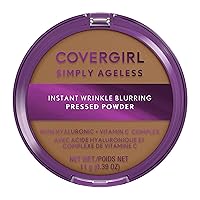 Vista 1 de COVERGIRL Simply Ageless Instant Wrinkle Blurring Pressed Powder, Tawny, 0.39 Oz. Leonado