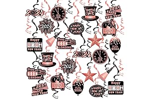 Rose Gold New Year Swirls: Your Ultimate 2023 Party Accessory