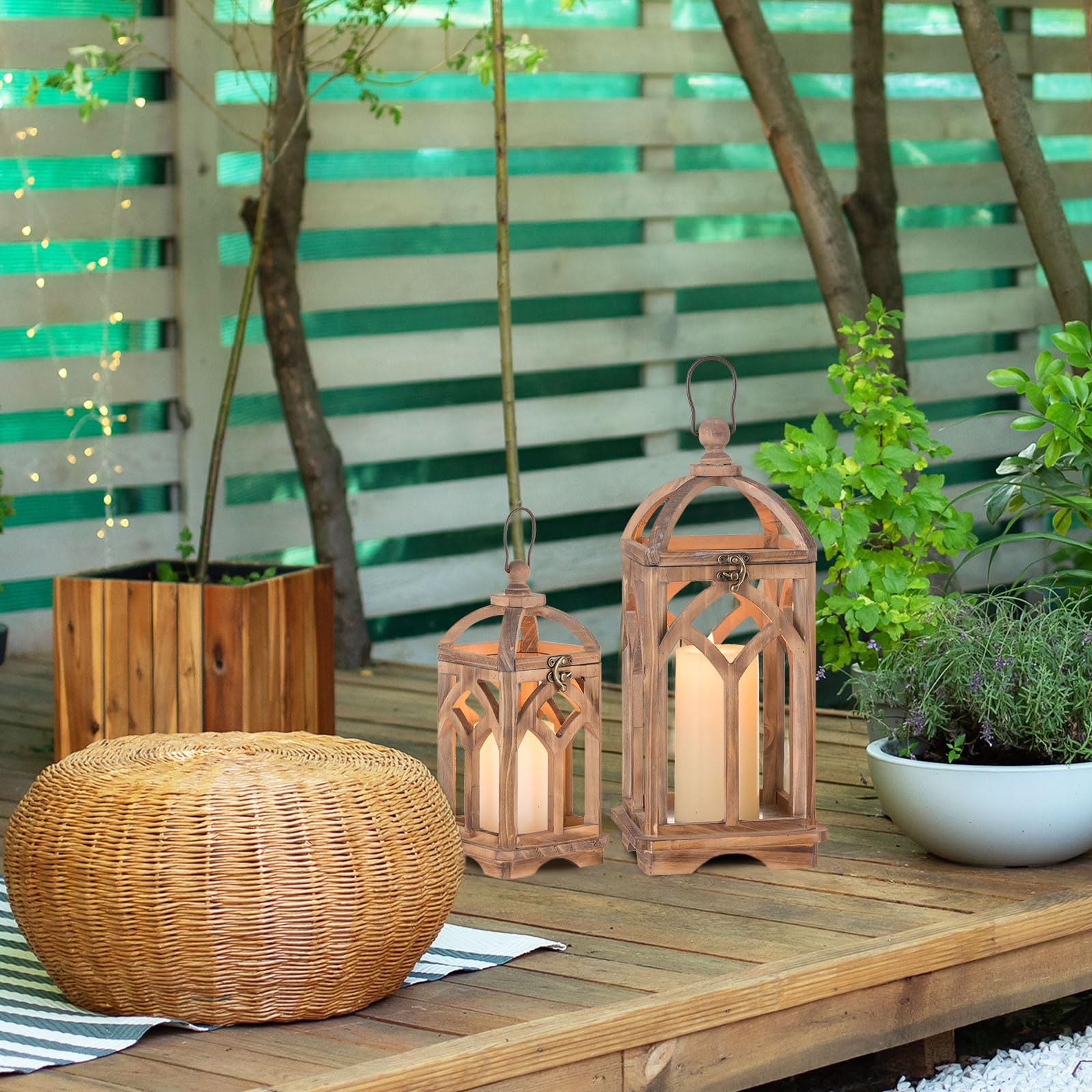 セール価格❤️candle house❤️ベージュ×茶 リビング✲ガーデニング❤️ Amazon.com: Staymoment Farmhouse Lanterns Decorative Indoor: 11