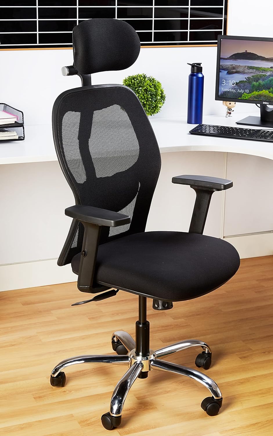 Amazon Brand Solimo Trogir High Back Mesh Office Chair (Black