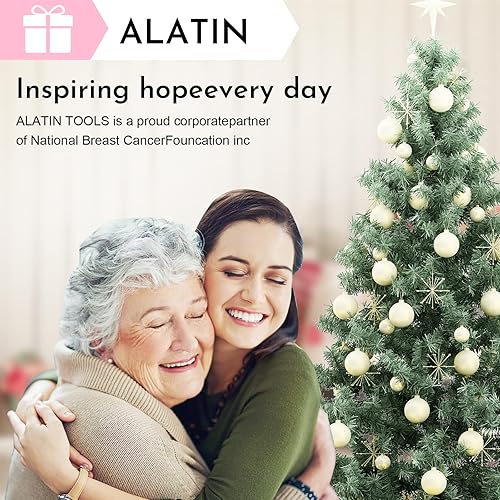 Miniatura 6 de ALATIN Juego de destornilladores de iones de litio inalámbricos de 21 V, 1 batería, cargador y bolsa de almacenamiento incluidos, cinta rosa