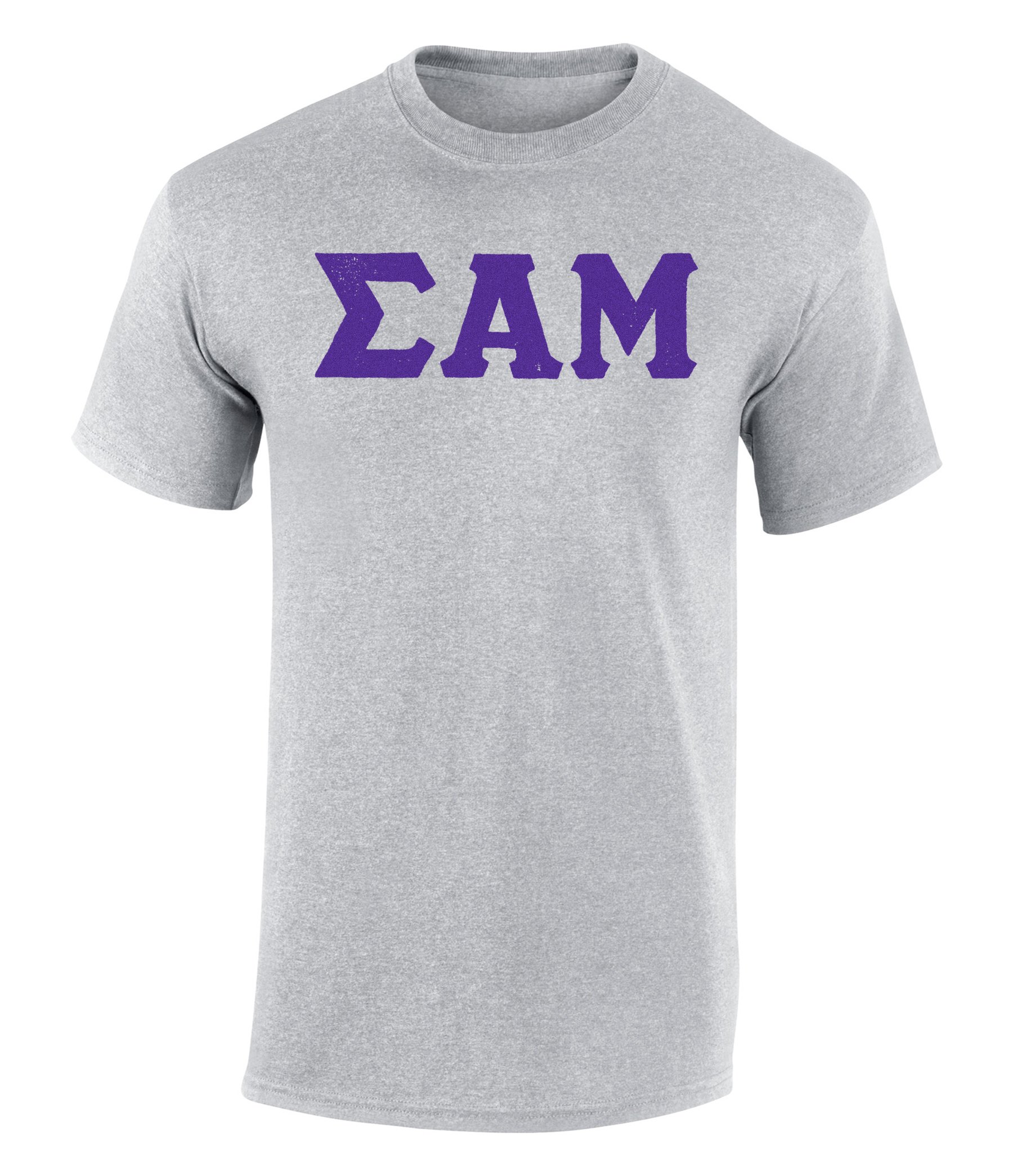 Fashion Greek Sigma Alpha Mu SAM Vintage Distress Print Tee