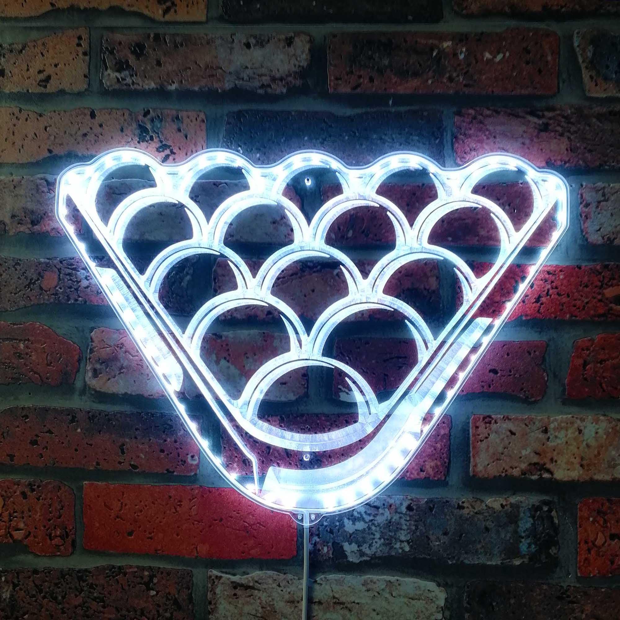 ADVPRO Snooker Billiards Pool Table Room RGB Dynamic Glam LED Sign - Cut-to-Edge Shape - Smart 3D Wall Decoration - Multicolor Dynamic Lighting st06s22-fnd-i0213-c