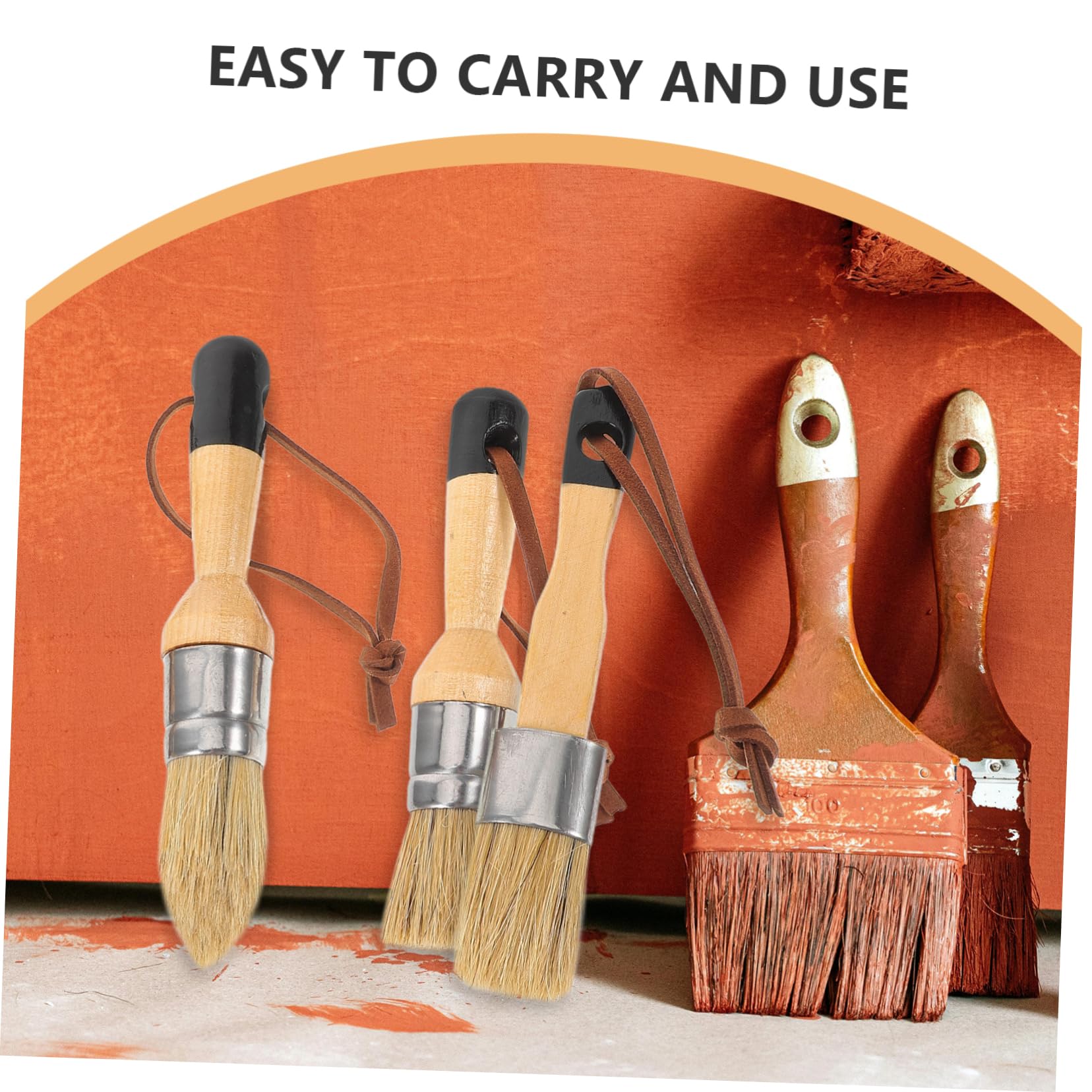 Operitacx 3 Ensembles Set De Pinceaux Multi Fonctions pour Peinture Aquarelle Résistants À Usure Et pour Décoration Intérieure 3 Pièces * 3