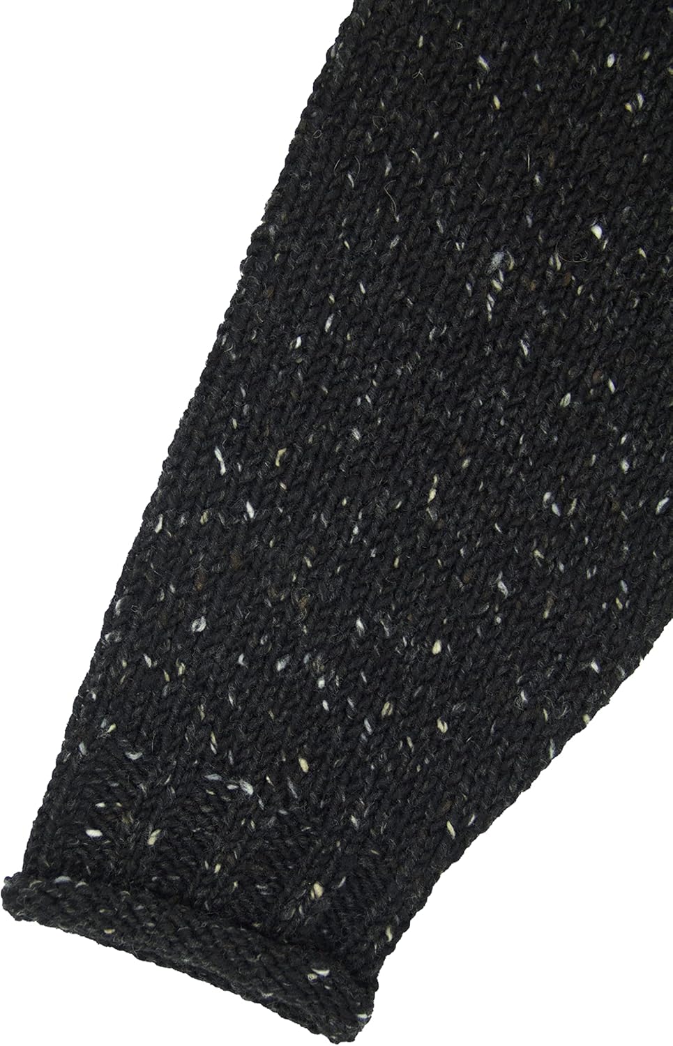 Aran Crafts Irish Mens 2 Button V-Neck Sweater, 100% Donegal Wool (K3082) - Image 5