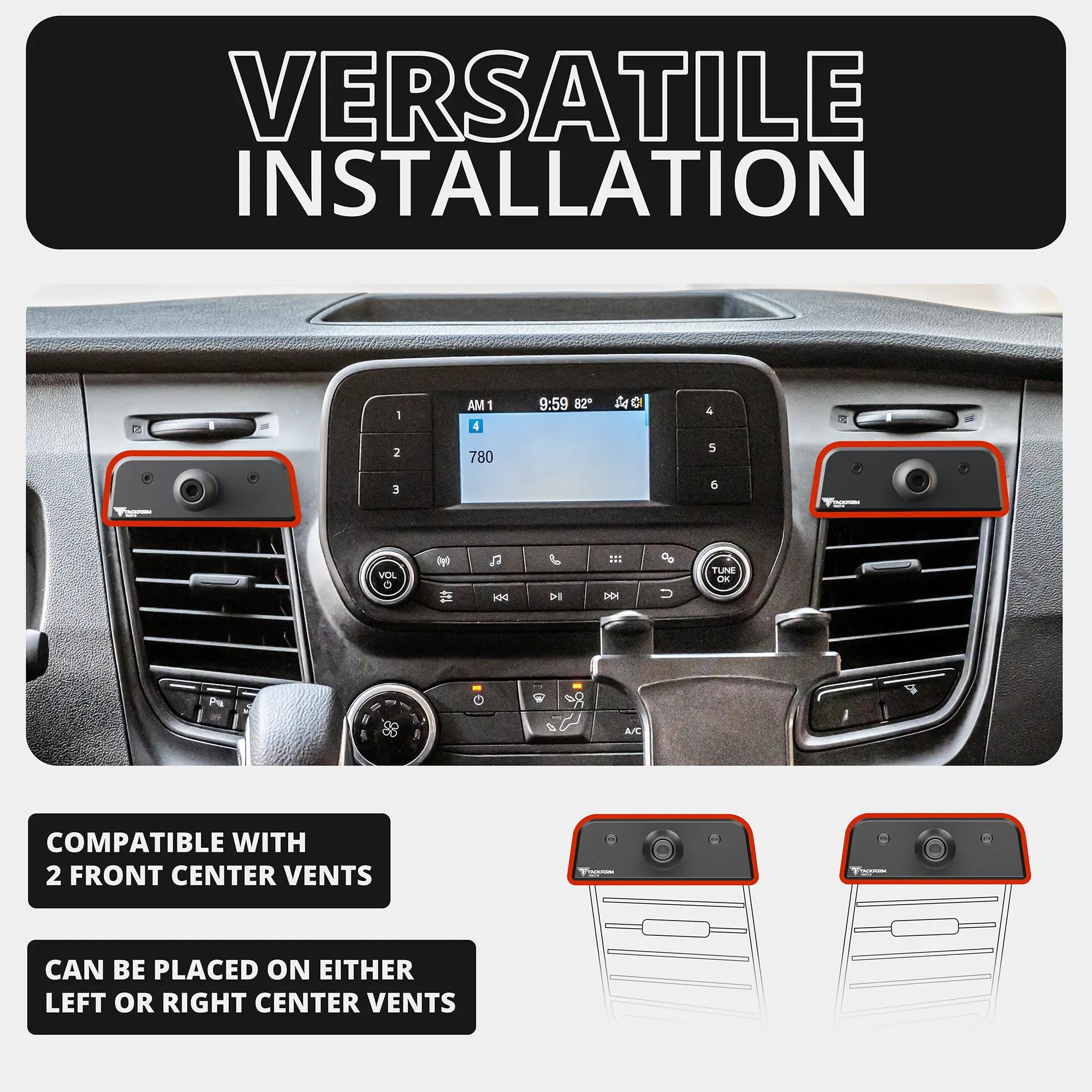Telefoonhouder auto voor Ford Transit Custom 2012-2024 Air Vent mobiele telefoons Mount 360 ° Rotatie mobiele telefoon auto houder accessoires auto