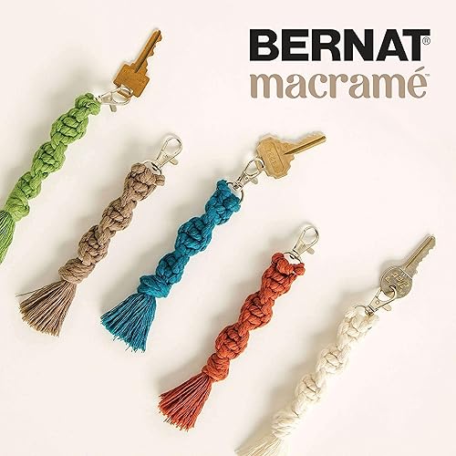 Miniatura 4 de Bernat macramé - Paquete de 3 hilos de punto súper voluminosos de 8.82oz8.8 onzas, color oliva
