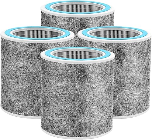 Miniatura 8 de Nispira Filtro de carbón activado HE1FKPET True HEPA 3 en 1 para purificador de aire Shark NanoSeal HP102 HC452. Tamaño 7.5 x 7.5 x 7.2 pulgadas. 1