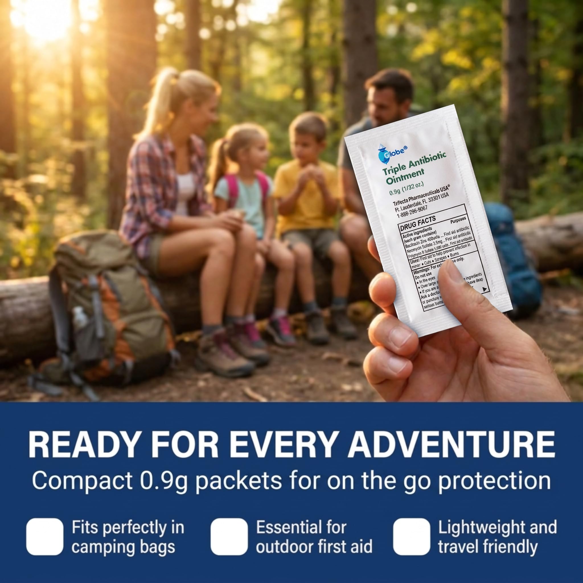 Globe Triple Antibiotic Ointment 0.9g Packets, First Aid 144-Count — Amazon image 7