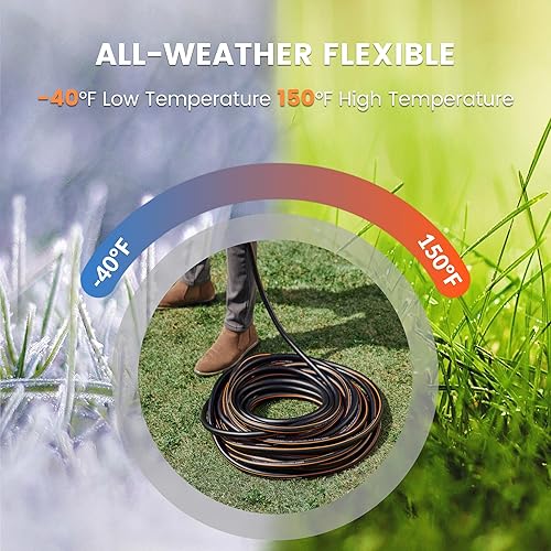 Miniatura 6 de Giraffe Tools Leader Hose - Manguera de agua de 58 pulgadas x 4 pies, longitud personalizada, no se dobla, flexible, a prueba de fugas, accesorios