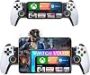 ALEEMTRY Bluetooth Mobile Gaming Controller for iPhoneAndroidSwitch 2SwitchTables,Wireless Gamepad for XboxSteamGeForce NowMFi Apple ArcadeRoblox,Phone Controller with Hall Effect JoystickRGB