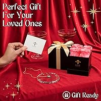 Vista 4 de VLove® Forever Roses in a Box Real Roses Forever Flowers Naturally Preserved Flowers Preserved Rose Box Eternal Rose That Last A Year 4