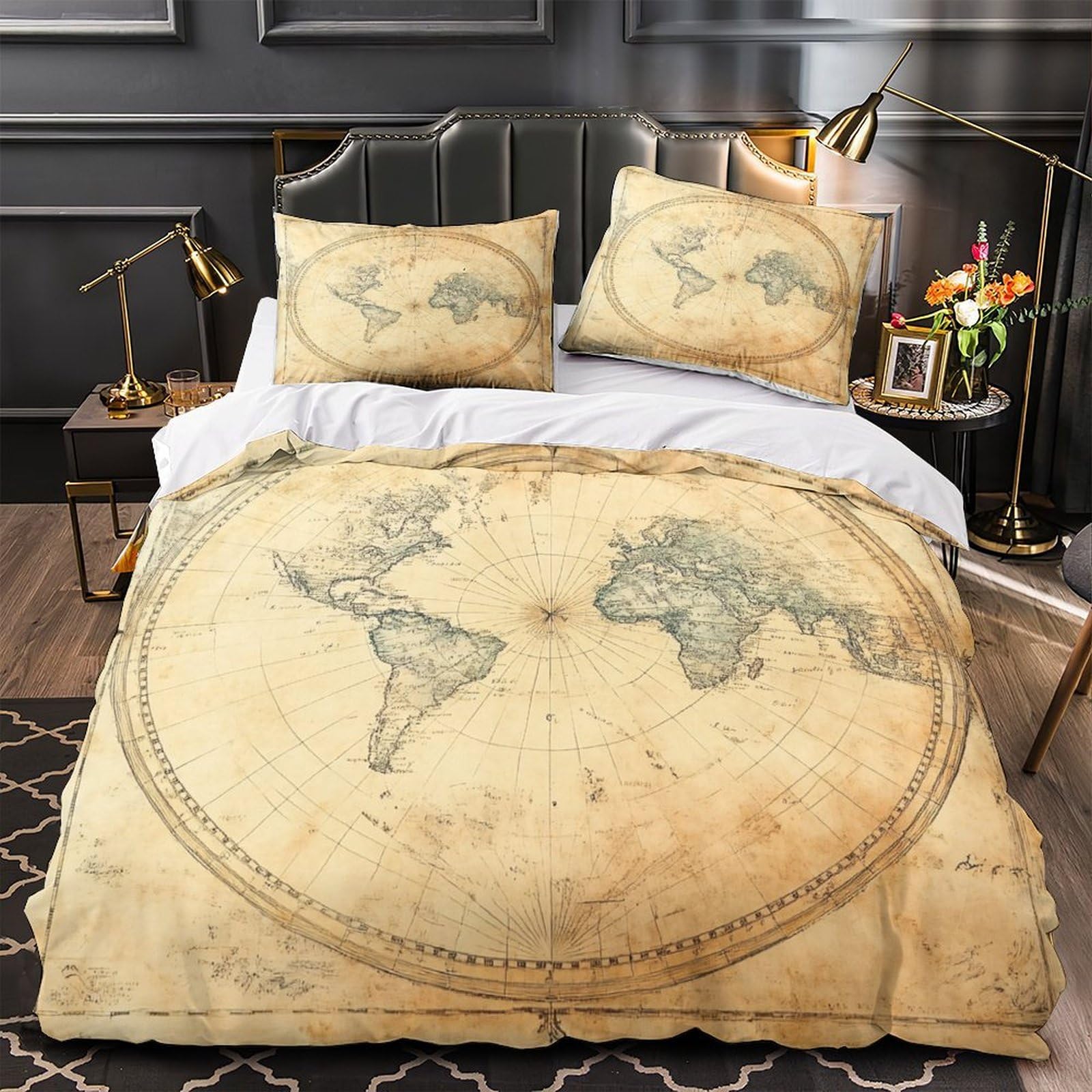 Housse de couette respirante anti-acarien 135x200 pour lit simple confortable