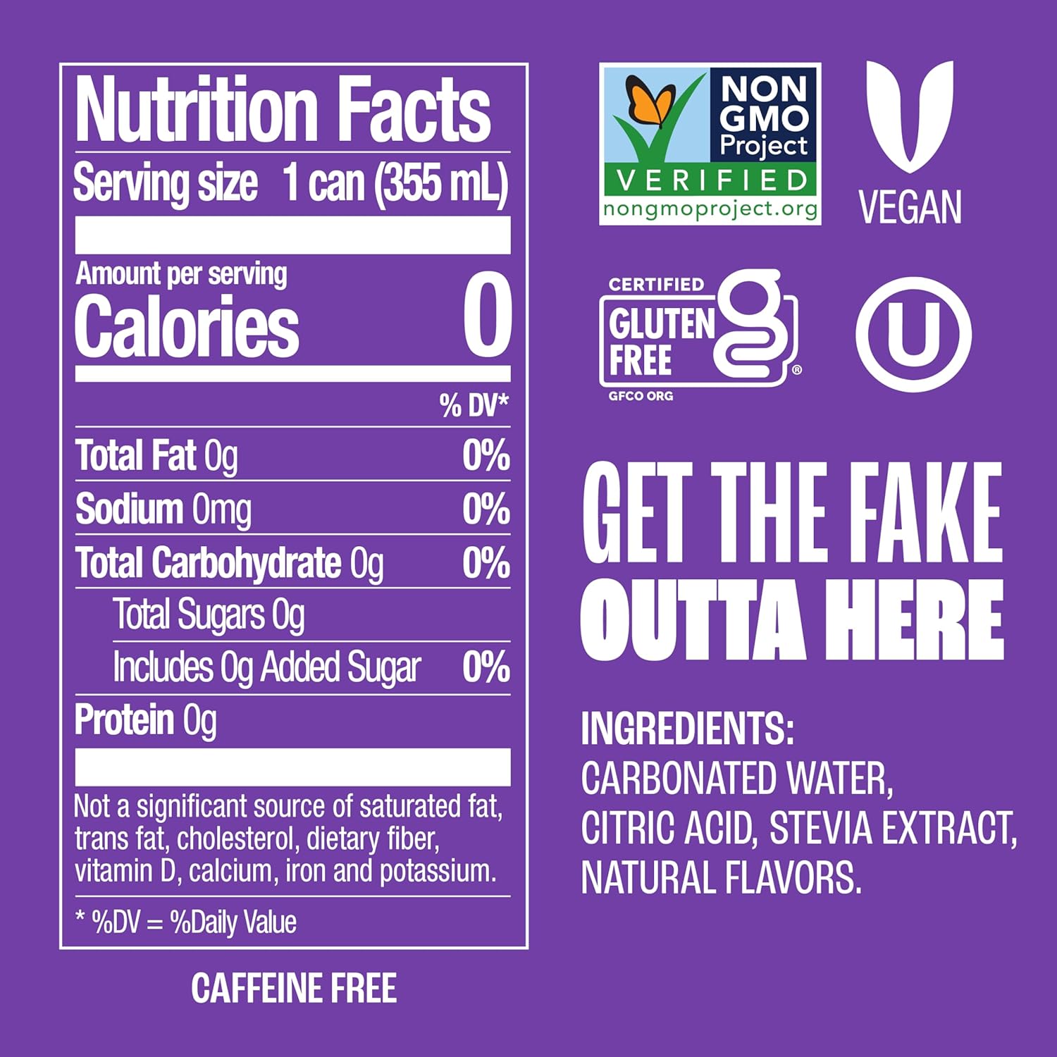 Zero Sr Soda, Grape, Cans – Naturally Sweetened, Zero Crie