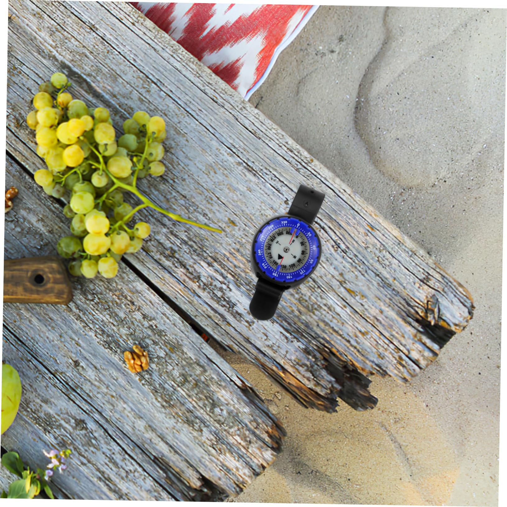 Cabilock Reloj Brújula Brújula de Buceo para Muñeca Herramienta de Navegación para Actividades al Aire como Mochileros y Deportes Acuáticos Compacta