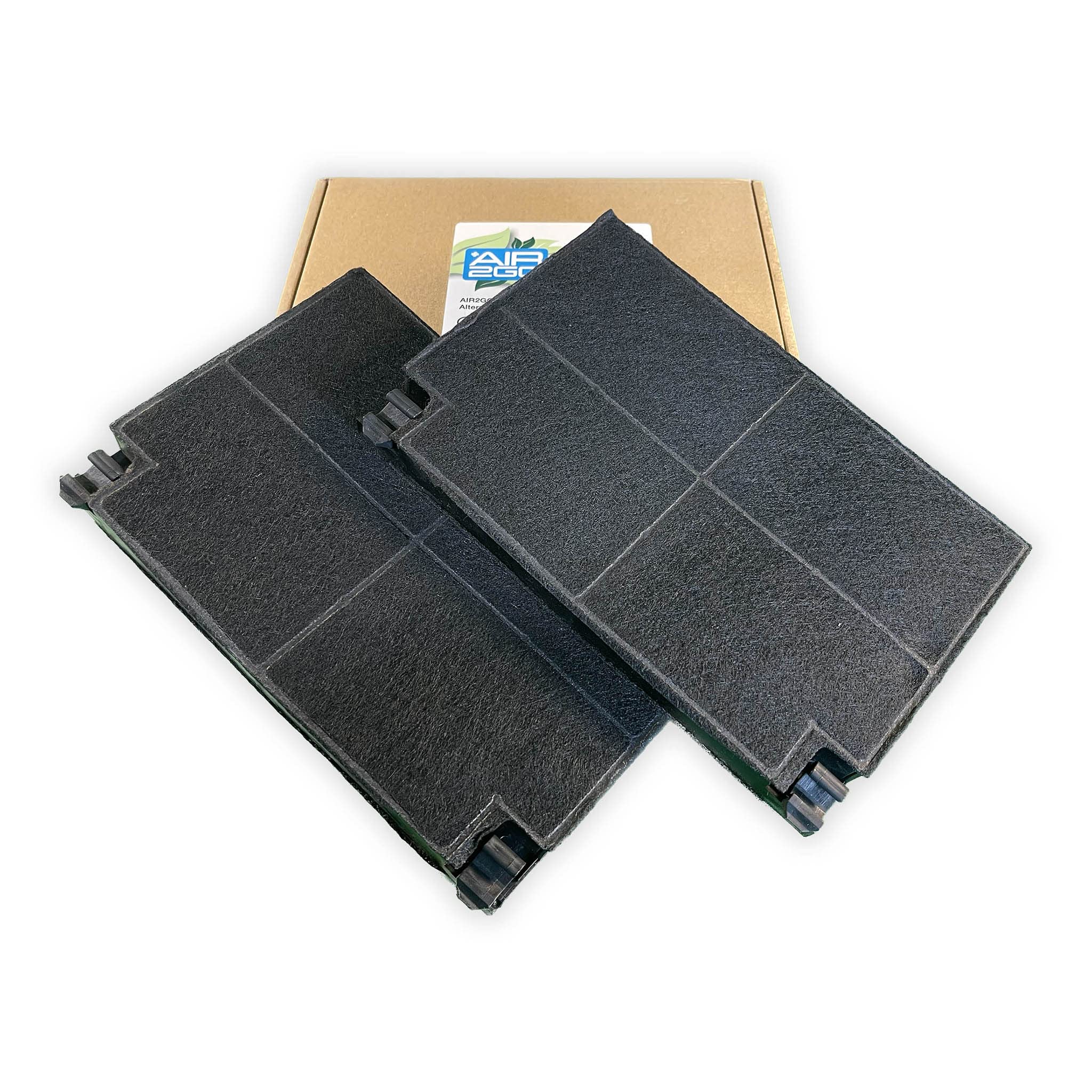 AIR2GO Aktivkohlefilter Ersatz – Für Progress MCFE16 / 9029800621, 2 Stück, 225x150x20 Mm, Gegen Gerüche & Fett