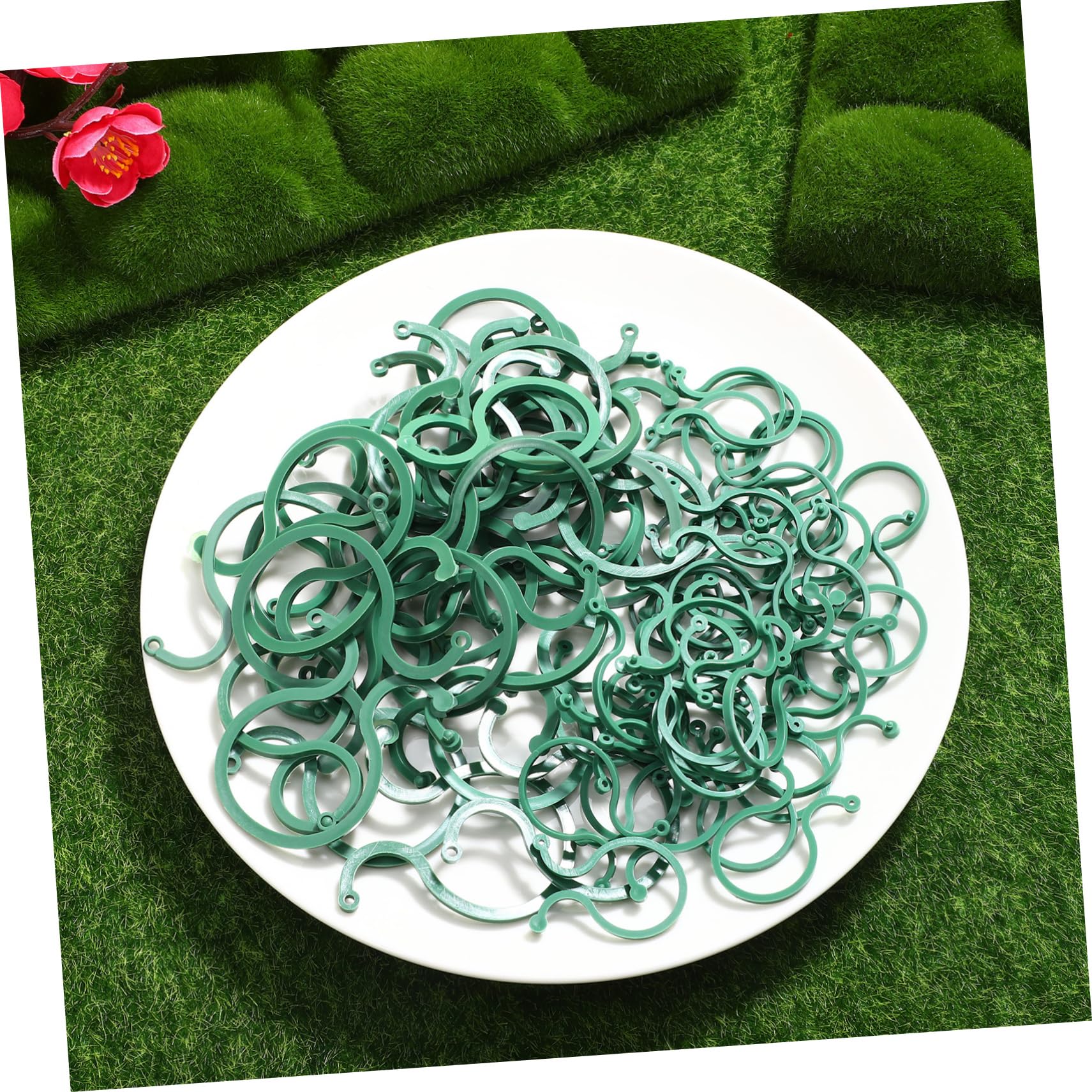 POPETPOP 5 Set Fibbia da Giardinaggio Clip di Supporto del Pomodoro Morsetto della Vite del Fiore Clip per Piante Clips per Piante Pinza per Pomodoro Pianta Supporta Clip 100 Pezzi * 5