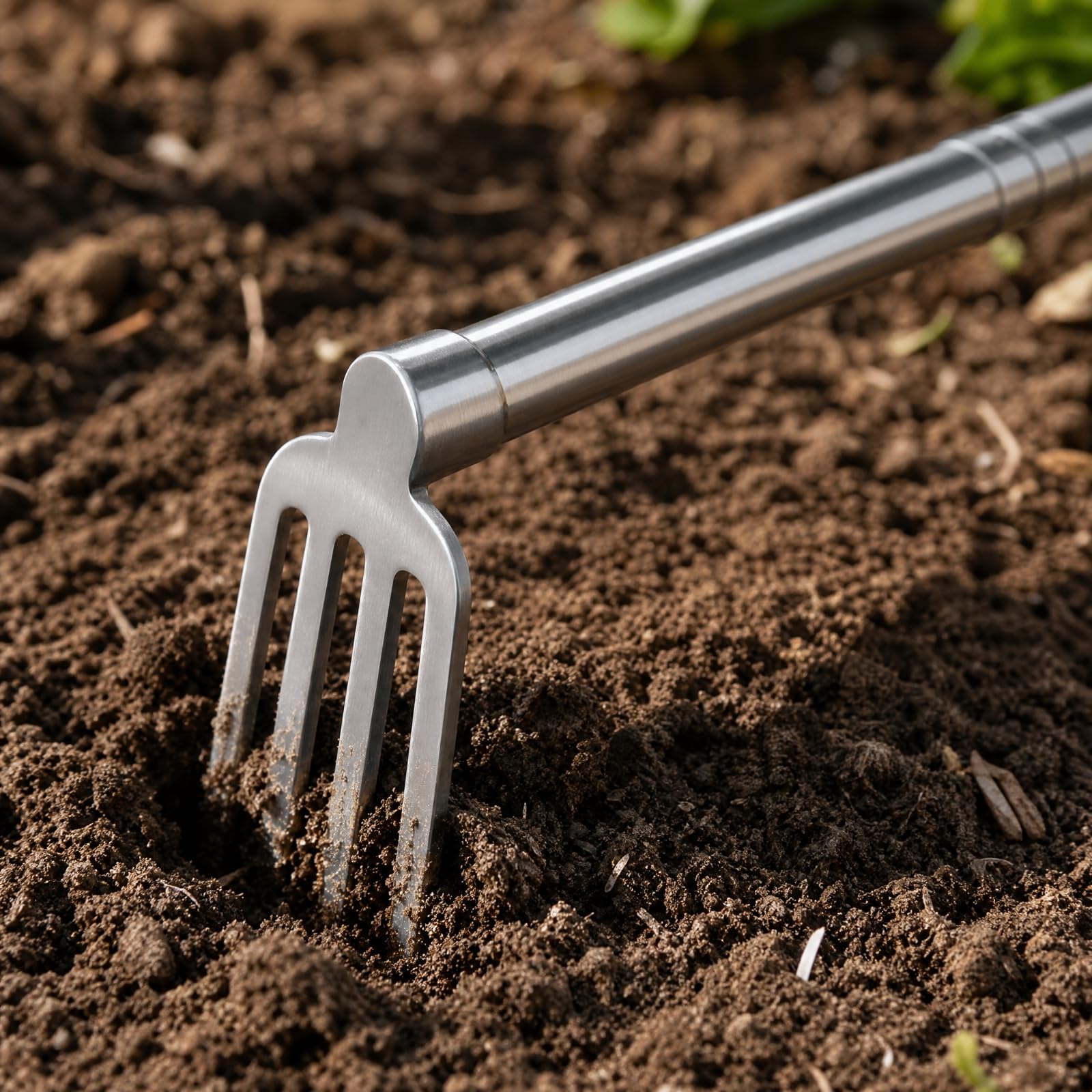 KESOTO Attrezzo da Giardino in Acciaio Inox 304 Resisn Corrosione Attrezzo Manuale di Lavoro in Metallo Robusto, Stile B