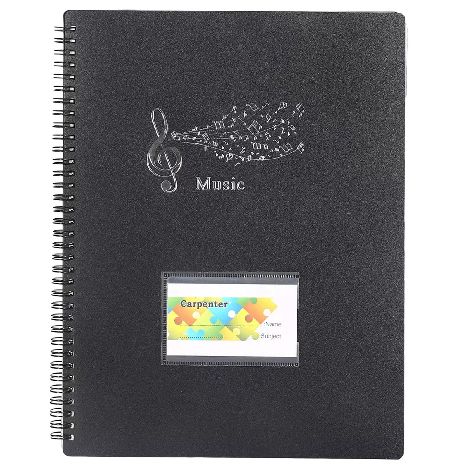 Sheet Music Folder 20 Sleeves 40 Pages Blanks Spirals Sheet Music Binder Organizers Band Sheet Music Holder