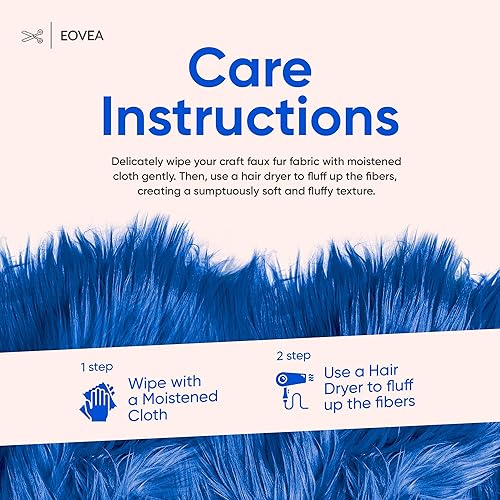 Miniatura 6 de EOVEA - Cuadrado de tela de piel sintética - Ribete de piel sintética lanuda - Parche de tela de piel sintética suave precortado - Material de tela