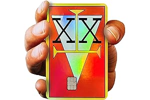 STICKIEMART Red Holographic Anime Hunter Credit Card Skin