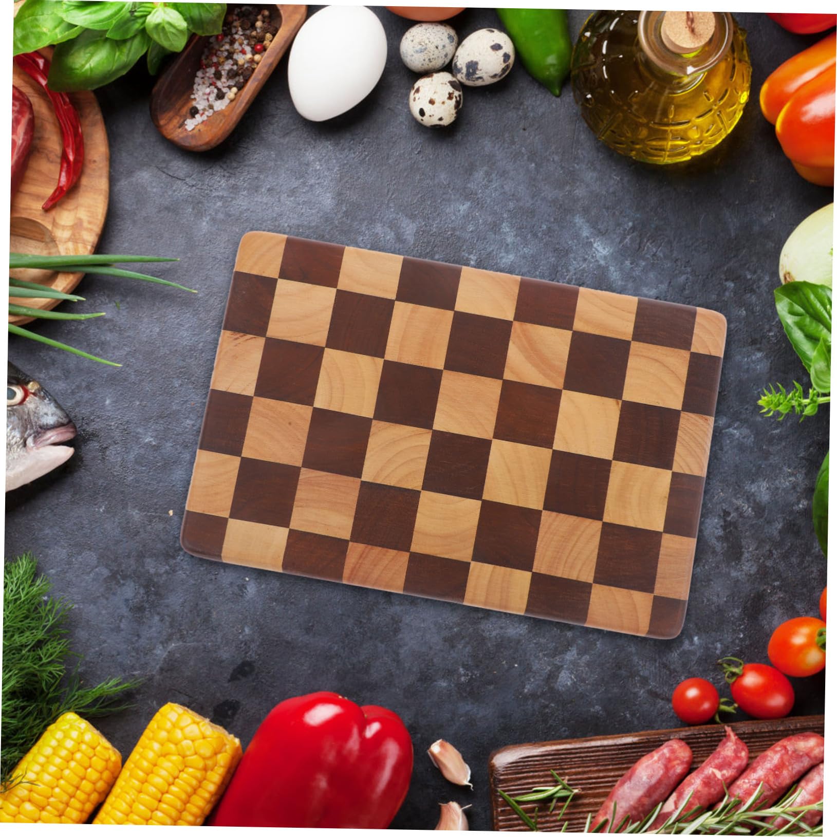 Zerodeko Tagliere in Legno di Acacia per Carne e Verdura, Facile da Usare, Resistente a Usura e Crepe, per Preparare Pasti in Famiglia