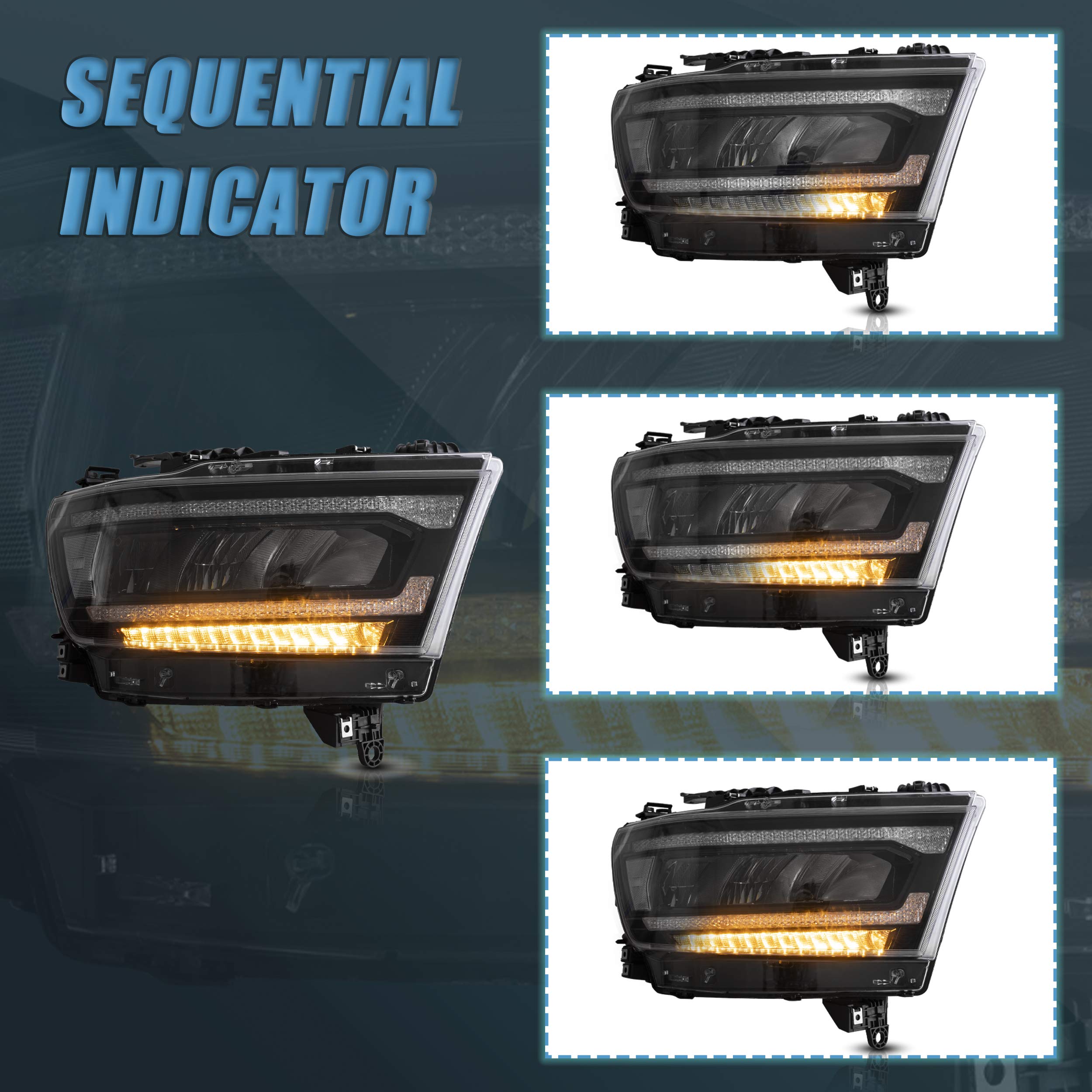 VLAND Headlights Assembly Fit for 2019 - Product View