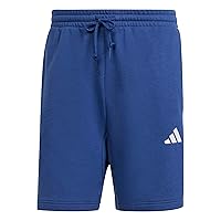 adidas Homme Essential Three Stripes French Terry Short, Dark Blue/White