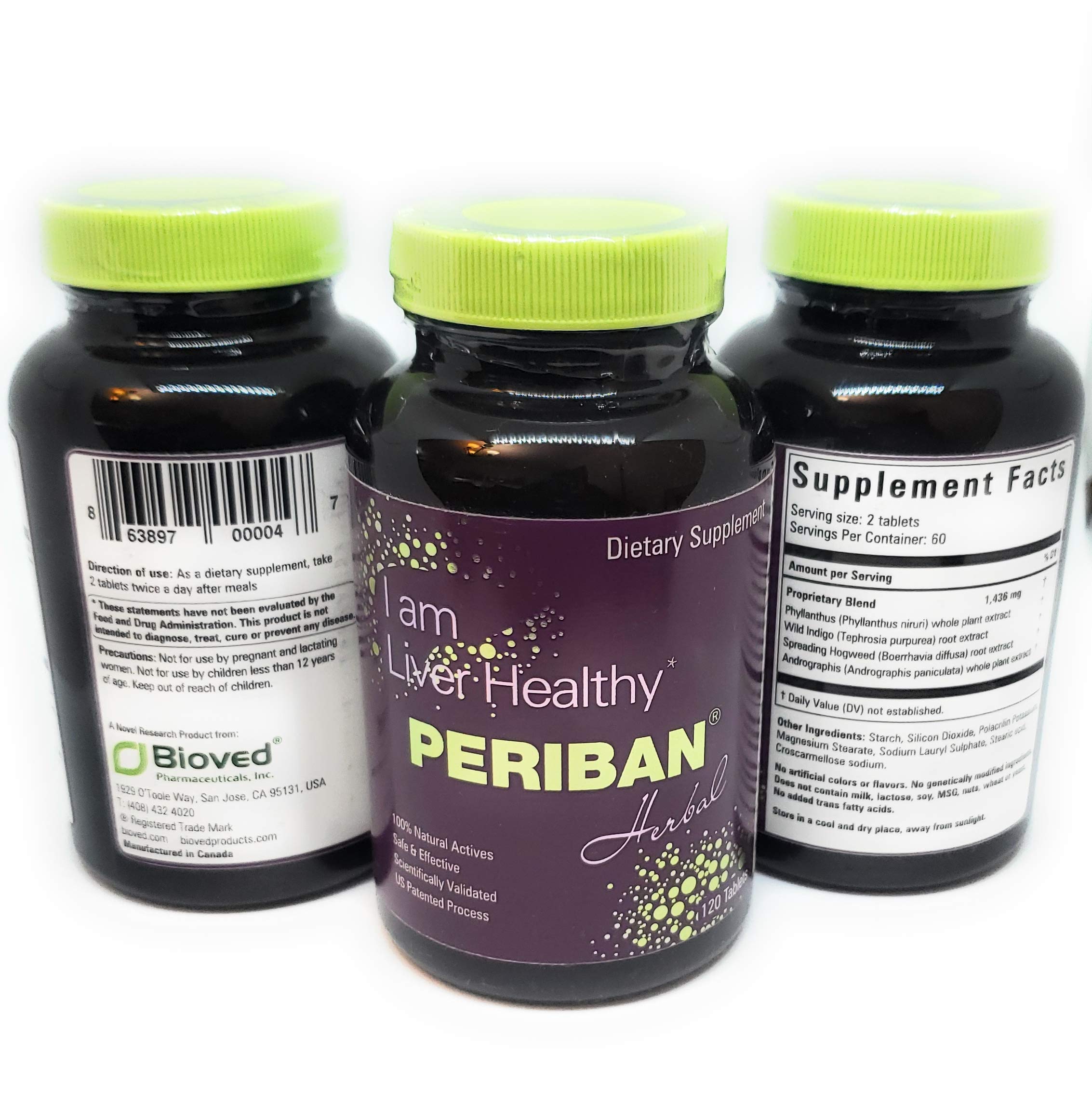 Liver Support -Blend of Andrographis Paniculata, Boerrhavia Diffusa, Tephrosia Purpurea, Phyllanthus Niruri. Proven to Support The Body's Natural Liver Functions and Immune Health