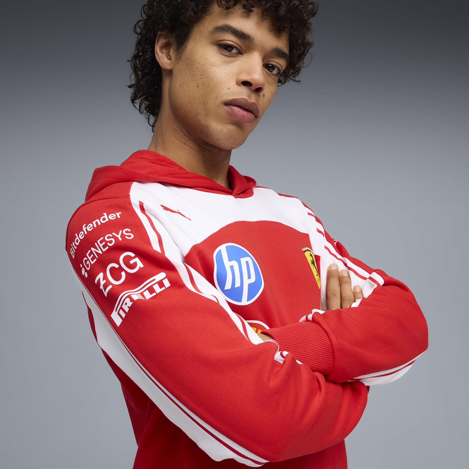 PUMA Scuderia Ferrari F1 2026 Sudadera con Capucha del Equipo para Hombre - Rojo