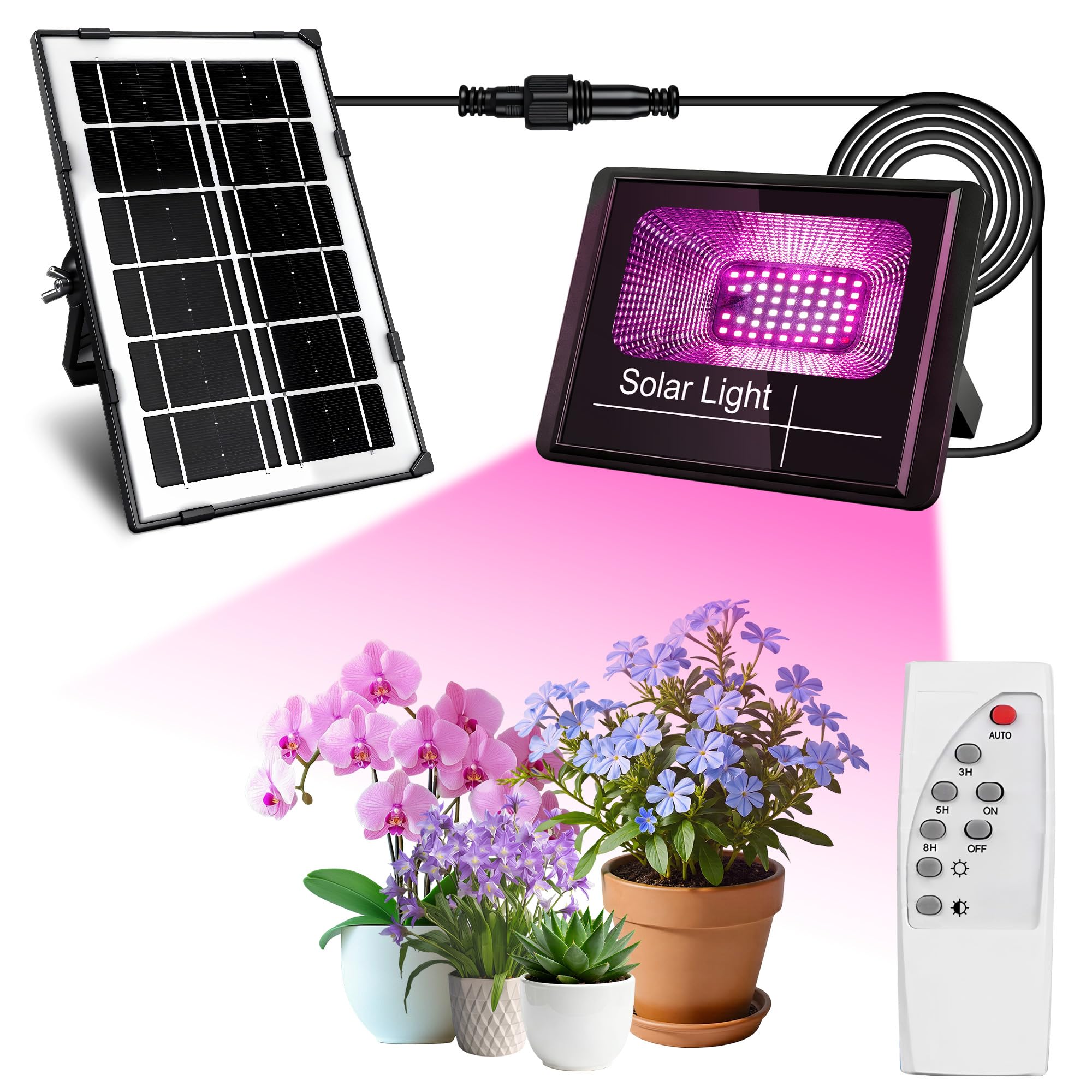 Loscarol Solar Grow Light Floodlight