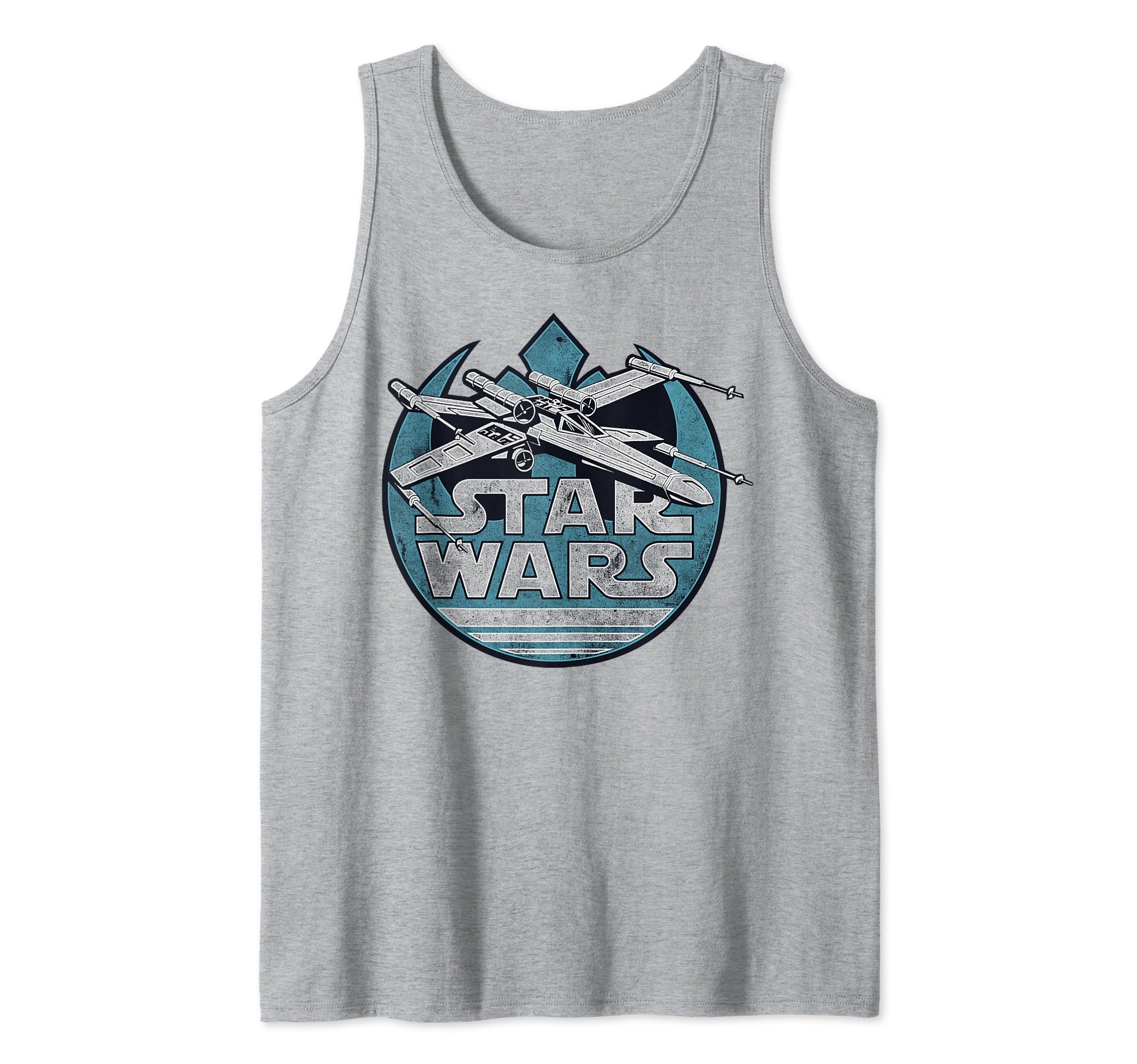 Star Wars X-Wing With Rebel Symbol C1 Tank Top, Grey