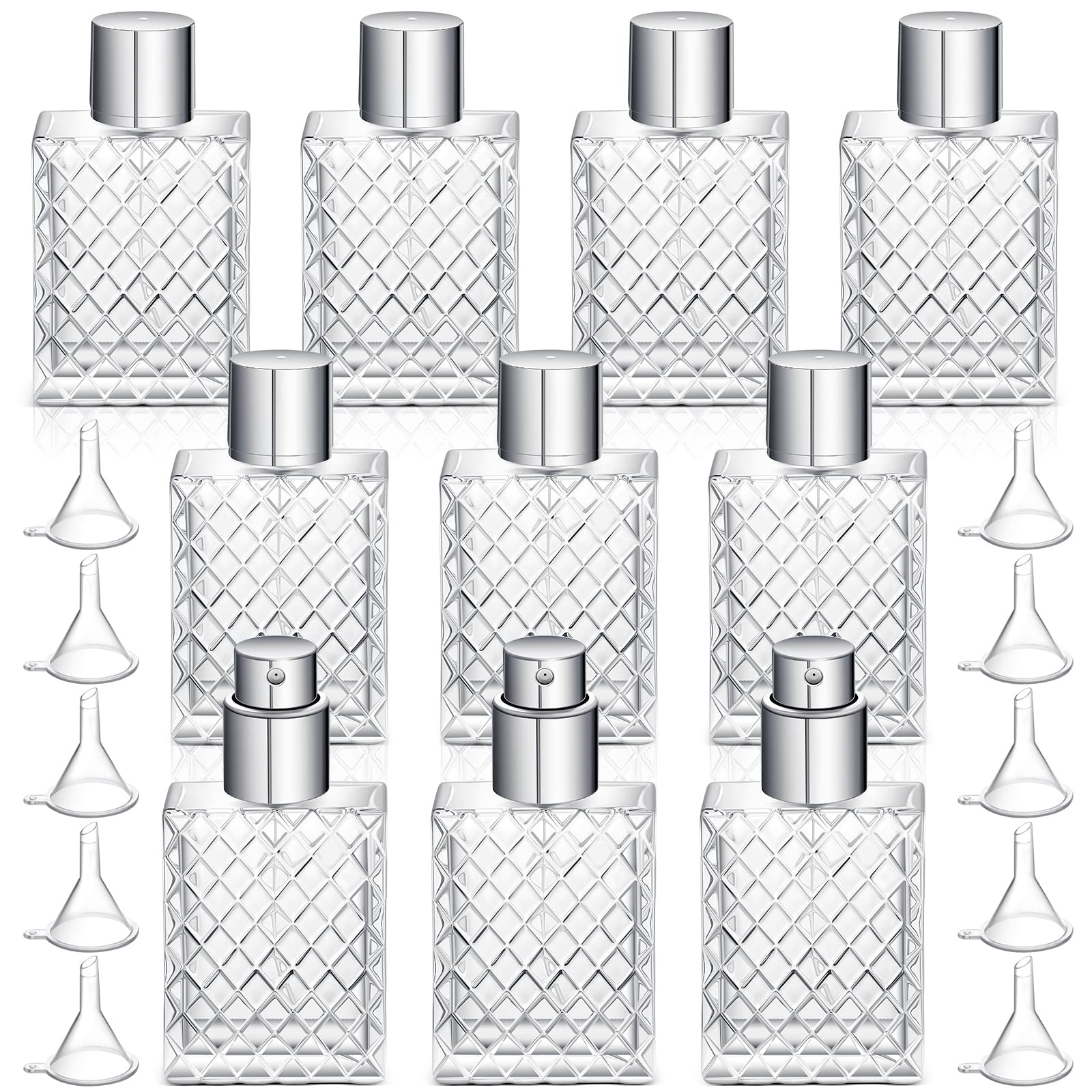 Zhehao 10 Pack 100ml Glass Perfume Bottles