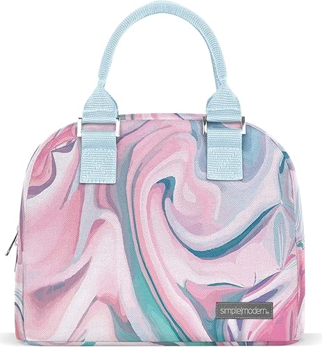 Miniatura 8 de Simple Modern Bolsa de almuerzo de cuero vegano para mujeres, hombres, trabajo  Contenedor reutilizable aislado para adultos lindo bolso de almuerzo