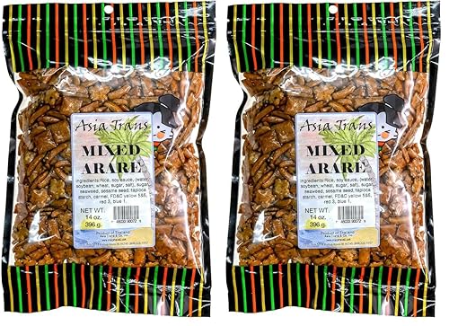 Miniatura 7 de Galletas de arroz arare mixtas de Asia Trans  Favorito hawaiano  Snack gourmet crujiente japonés dulce y salado