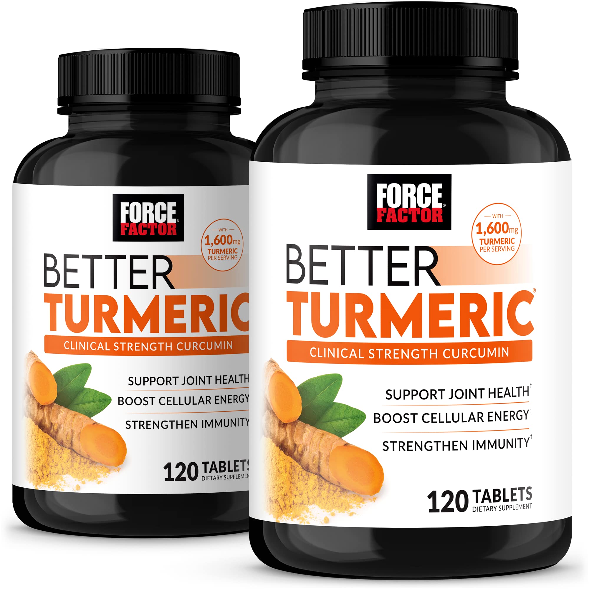 Force Factor Suplemento de cúrcuma com curcumina 1.600 mg, 240 comprimidos