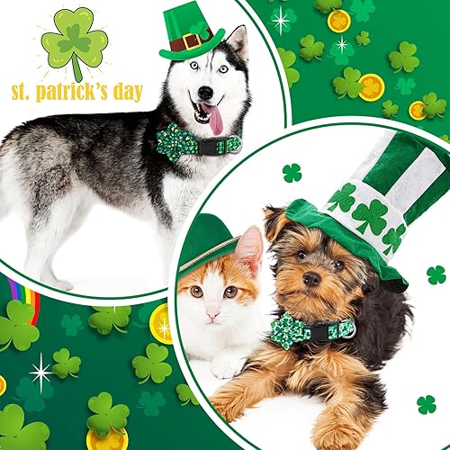 Miniatura 6 de Paterr 6 collares para perro con flores para el día de Pascua, collares ajustables para perros con hebilla de seguridad, collar de nailon para