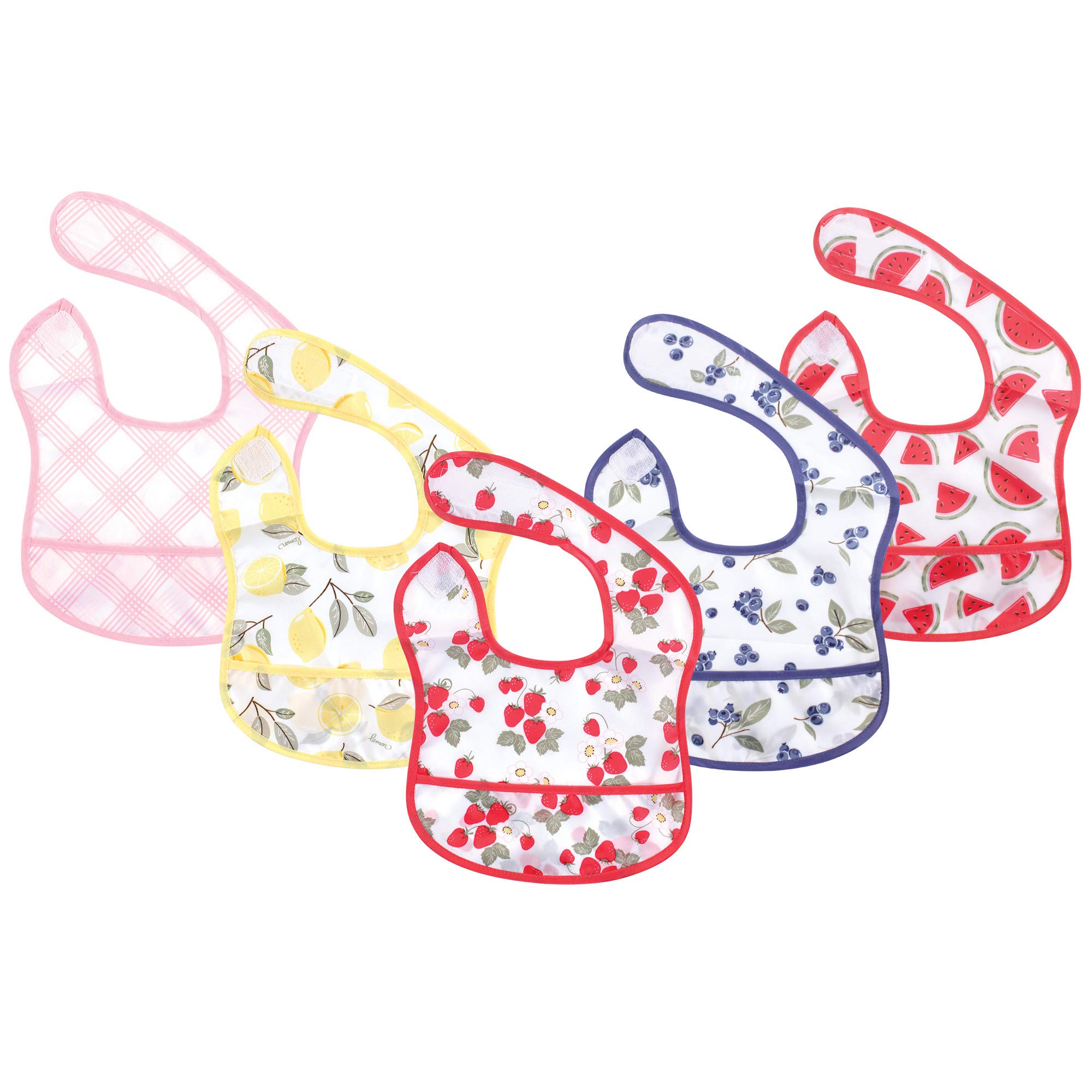 hudson baby Chusteczka Uniseks - niemowlęta Water Resistant Bibs, 5 Pack