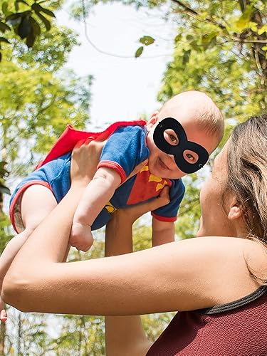 Miniatura 4 de 4 máscaras de disfraz de superhéroe para Halloween, máscara de ojos de fieltro negro para cosplay, media máscara con cuerda elástica para niños