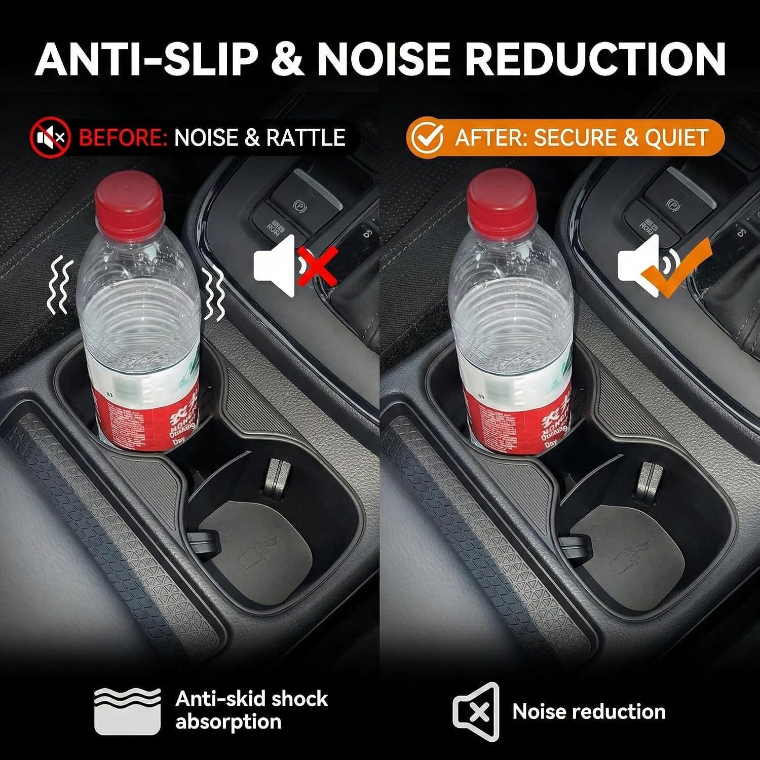 for 2023 2024 2025 2026 Honda CRV Cup Holder Inserts,Silicone Car Center Console Cup Holder for CRV CR-V LX, EX, EX-L, Sport Hybrid, Sport-L Hybrid, Sport Touring Hybrid Interior Accessories image 2