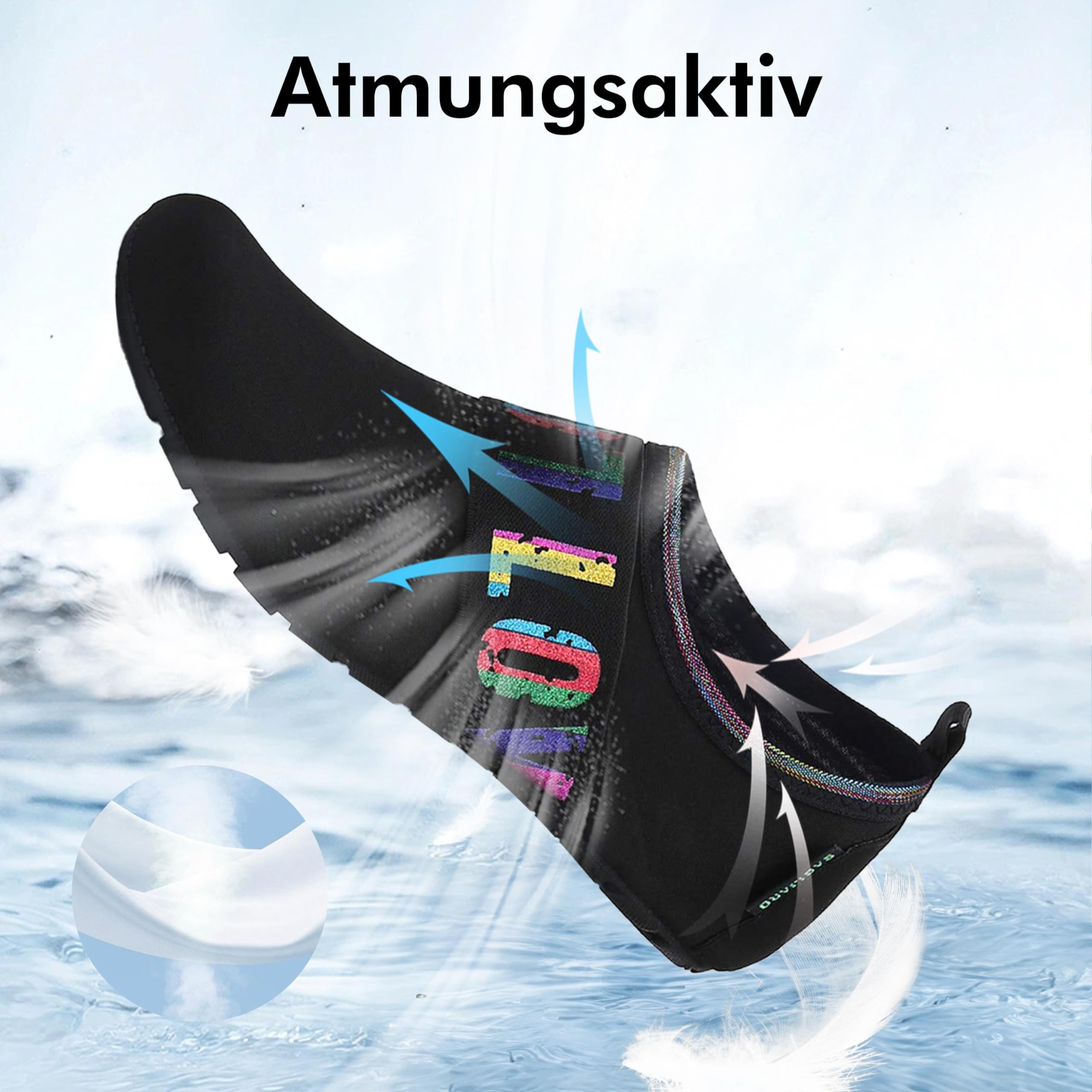 SAGUARO Scarpe da Scoglio Donna Uomo da Immersione Scarpette da Surf Water Shoes Barefoot per Bagno Spiaggia Mare Snorkel Yoga