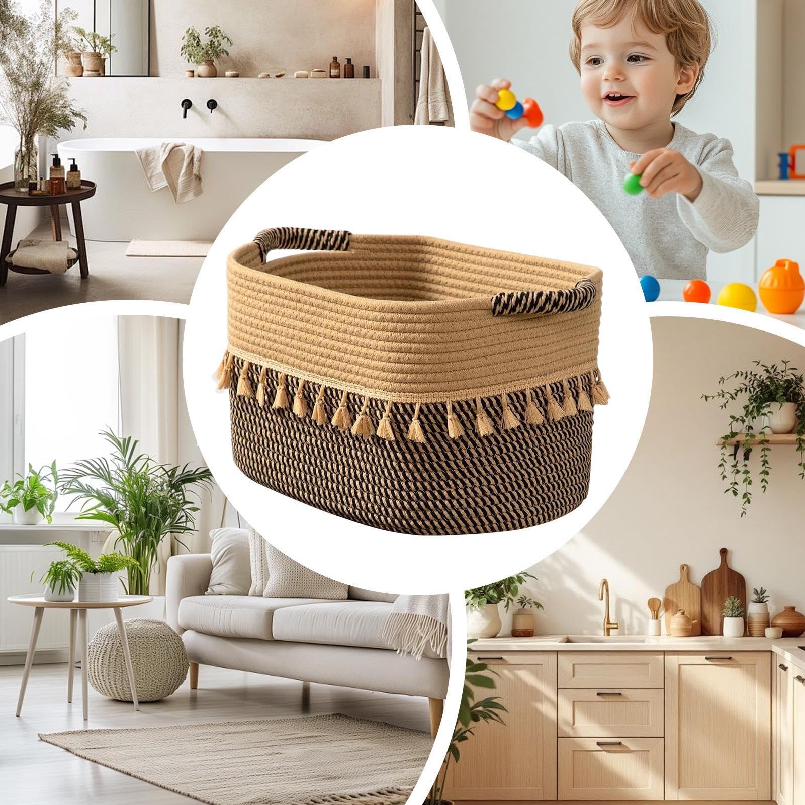 Cesta Para Almacenamiento Multifuncional Y Decorativo