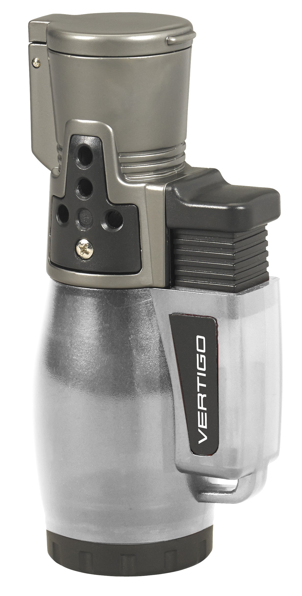 NEW VERTIGO BY LOTUS - CYCLONE II TRIPLE TORCH CIGAR LIGHTER - CLEAR