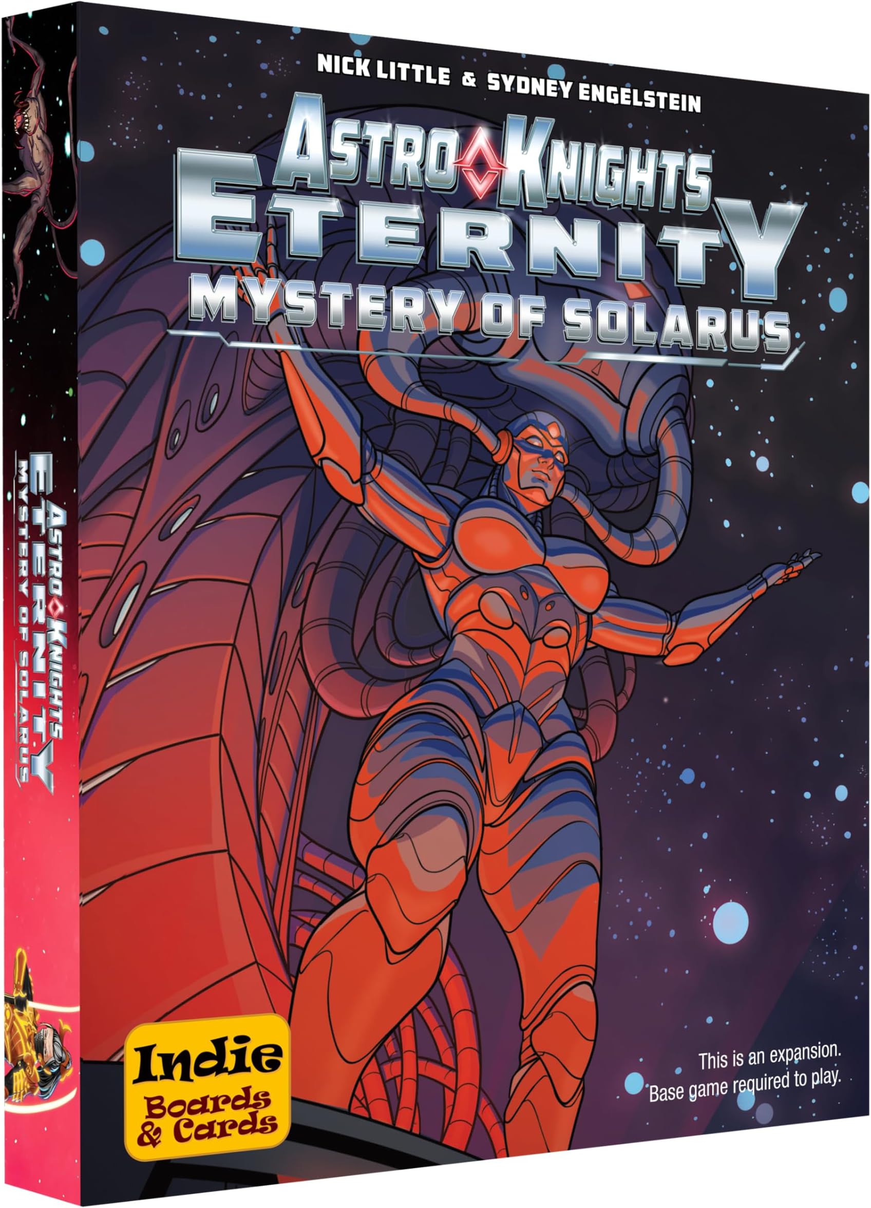 Indie Boards & Cards, Astro Knights Eternity: Mystery of Solarus - Strategy Game Expansion, 1 to 4 Players, Ages 14+