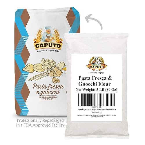 Miniatura 2 de 00 Antimo Caputo - Harina de pasta y ñoquis, 5 libras a granel, tipo italiano de grano doble cero, mezcla de trigo extraída, totalmente natural para