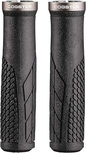 Vista 12 de Elega - Empuñaduras de bloqueo para manillar de bicicleta, empuñaduras de goma ligeras para XC, MTB, BMX Azul