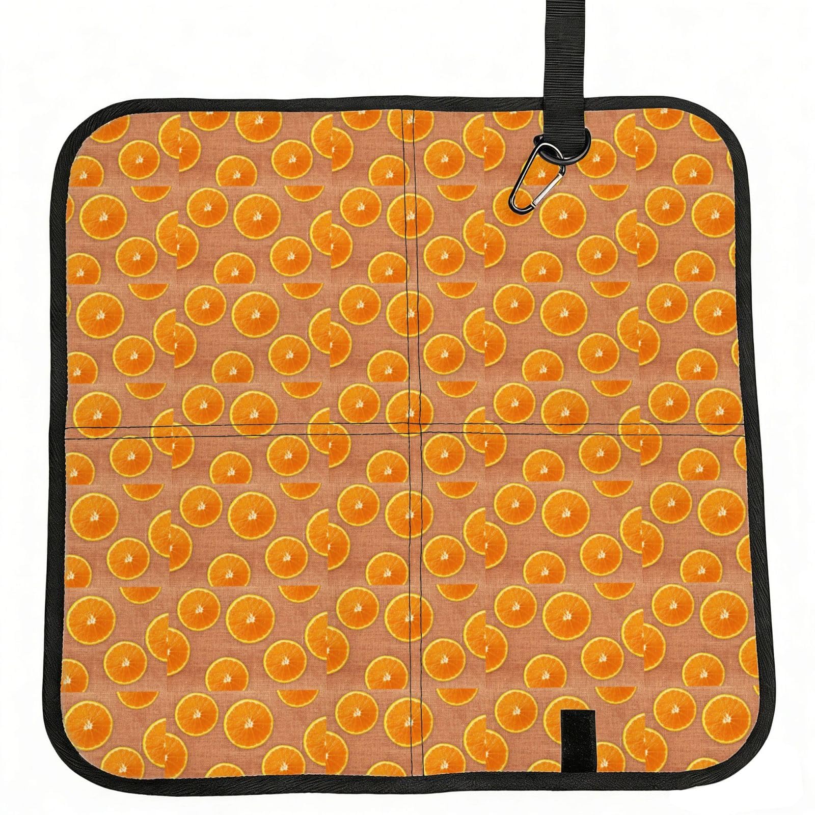 AYYQWE Lemons And Oranges Print Foldable Seat Cushion Portable Chair Pad Office Commuting Picnic Camping Outdoor