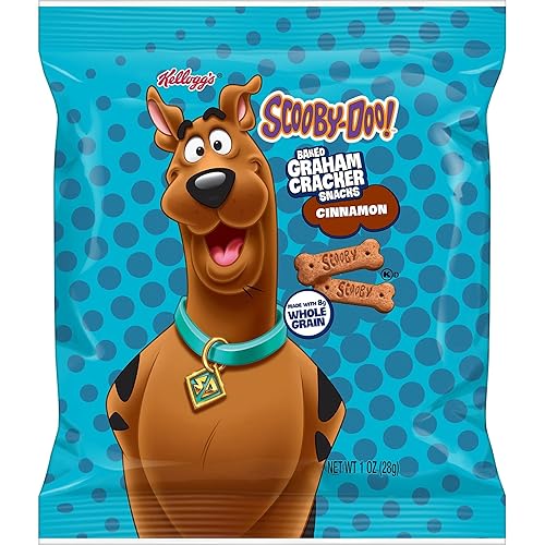 Miniatura 8 de Kelloggs SCOOBY-DOO - Aperitivos horneados de galletas Graham hechos con grano entero aperitivos para niños canela 40 bolsas