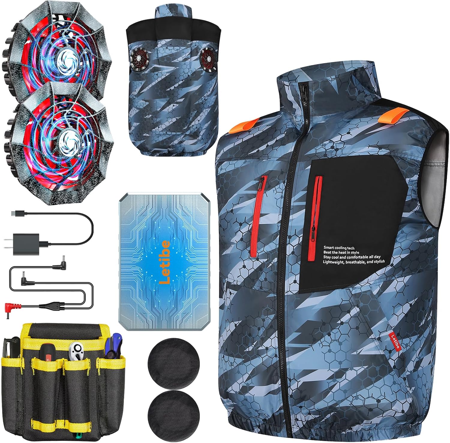 ダンロップ ファン付きウェア ベスト M　カーキKF4SVJ-M KH 空調服 ダンロップ ファン付きウェア ベスト M カーキKF4SVJ-M KH 空調服 作業